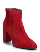 Ostro Shoes Boots Ankle Boots Ankle Boots With Heel Red Wonders