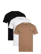 Tshirt Rn 3P Classic Tops T-shirts Short-sleeved Multi/patterned BOSS