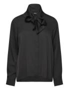 Miki Blouse Tops Blouses Long-sleeved Black Ahlvar Gallery
