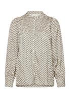 Frnatalia Sh 1 Tops Shirts Long-sleeved Grey Fransa