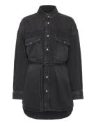 Gelena_2 Farkkutakki Denimtakki Black HUGO