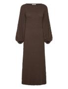 Srgizelle Midi Dress Polvipituinen Mekko Brown Soft Rebels