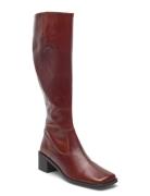 Long Boots Korkeavartiset Saapikkaat Burgundy Billi Bi
