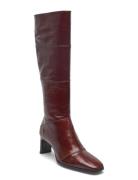 Long Boots Korkeavartiset Saapikkaat Burgundy Billi Bi