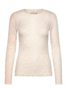 Cmhanna-Top Tops T-shirts & Tops Long-sleeved Cream Copenhagen Muse