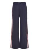 Msmarabella Mid Waist Pant Bottoms Trousers Wide Leg Navy Minus