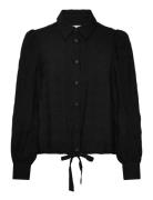 Msmillene Shirt Tops Shirts Long-sleeved Black Minus