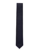 Structured Tie 7 Cm Solmio Kravatti Navy Lindbergh Black