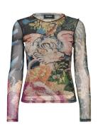 Dragon Lacroix Tops T-shirts & Tops Long-sleeved Multi/patterned Desig...