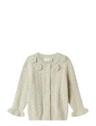 Nmfoanna Ls Knit Card Tops Knitwear Cardigans Cream Name It