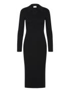 Livvy Knit Dress Polvipituinen Mekko Black Noella
