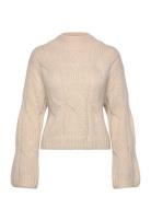 Lynx Knit Tops Knitwear Jumpers Cream Noella