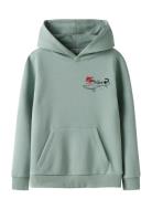 Nkmkilian Swe Wh Bru Ps Noos Tops Sweat-shirts & Hoodies Hoodies Green...