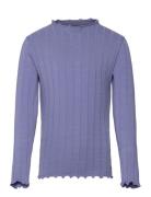 Nkfnoline Ls Slim Top Noos Tops T-shirts Long-sleeved T-shirts Blue Na...