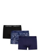 Cotton Stretch Trunk 3P Bokserit Navy Björn Borg