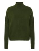Ihdasila Ls3 Tops Knitwear Turtleneck Green ICHI