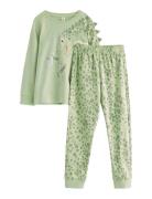 Pyjama Set Pyjamasetti Pyjama Green Lindex