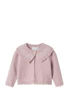 Nbfoppa Ls Sh Knit Card Tops Knitwear Cardigans Pink Name It