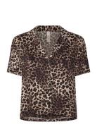 Satin Jacket Toppi Brown Hunkemöller