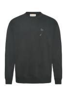 Printed Crewneck Tops Sweat-shirts & Hoodies Sweat-shirts Black Revolu...