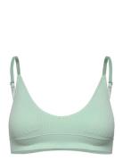 Dianne Triangle Bralette Lingerie Bras & Tops Soft Bras Bralette Green...