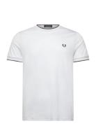 Twin Tipped T-Shirt Tops T-shirts Short-sleeved White Fred Perry