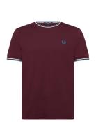 Twin Tipped T-Shirt Tops T-shirts Short-sleeved Red Fred Perry
