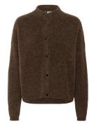 Alphagz Short Cardigan Tops Knitwear Cardigans Brown Gestuz