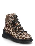 Boots - Flat - With Lace And Zip Bootsit Nauhalliset Saapikkaat Brown ...