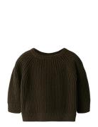 Nmmvolly Ls Knit Tops Knitwear Pullovers Brown Name It