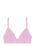 Flex Triangle Bralette Lingerie Bras & Tops Soft Bras Bralette Pink Or...