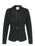 Ihkate Woolley Bl2 Blazers Single Breasted Blazers Black ICHI