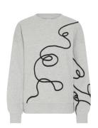 Ihkasura Sw2 Tops Sweat-shirts & Hoodies Sweat-shirts Grey ICHI