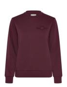 Reg Tonal Shield C-Neck Sweat Tops Sweat-shirts & Hoodies Sweat-shirts...
