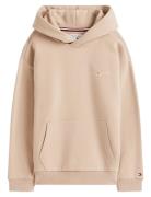 Mini Corp Hoodie Tops Sweat-shirts & Hoodies Hoodies Beige Tommy Hilfi...