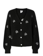 Yasfleur Ls Knit Cardigan S. Noos Tops Knitwear Cardigans Black YAS