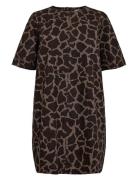 Nuharu Dress Lyhyt Mekko Brown Nümph