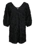 Virosie 3/4 V-Neck Short Dress/Dc Lyhyt Mekko Brown Vila