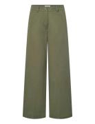 Harper Pants Bottoms Trousers Wide Leg Khaki Green Lovechild 1979