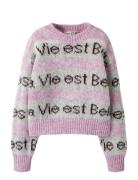 Nkfnala Ls Knit Tops Knitwear Pullovers Pink Name It
