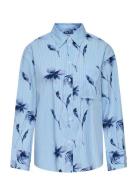 Onlnano Life Ls Shirt Wvn Tops Shirts Long-sleeved Blue ONLY