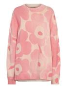 Puuteri Unikko Tops Knitwear Jumpers Pink Marimekko