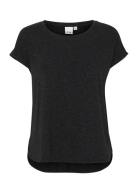 Ihrebel Ss6 Tops T-shirts & Tops Short-sleeved Black ICHI