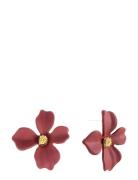 Lilly Earring Accessories Jewellery Earrings Studs Burgundy By Jolima