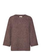 Fqgrslulu-Pullover Tops Knitwear Jumpers Brown FREE/QUENT