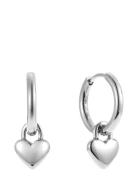 Heart Locker Huggie Accessories Jewellery Earrings Hoops Silver By Jol...