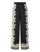 Yastrano Hw Pant S. - D2D Bottoms Trousers Wide Leg Black YAS