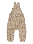 Overall Aop Jumpsuit Haalari Beige Minymo