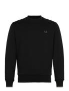 Crew Neck Sweatshirt Tops Sweat-shirts & Hoodies Sweat-shirts Black Fr...