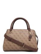 Noelle Ii Luxury Satchel Bags Crossbody Bags Beige GUESS